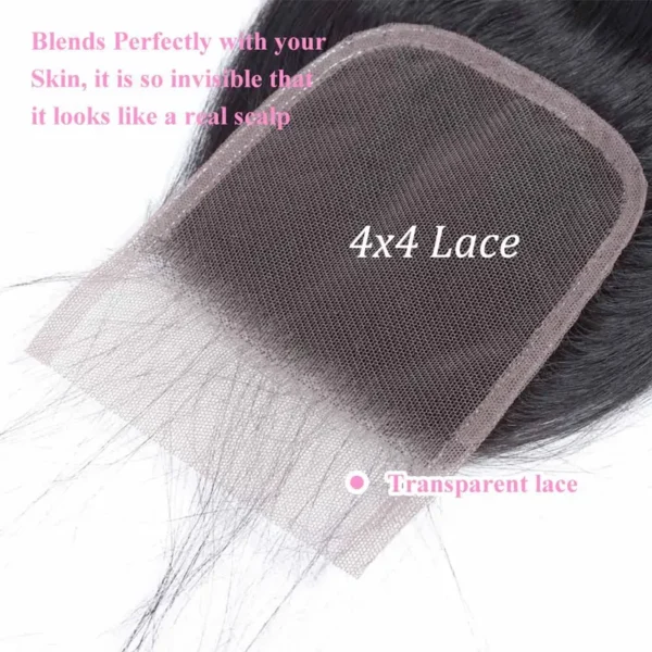 4x4 SILKY STRAIGHT CLOSURE - Image 3