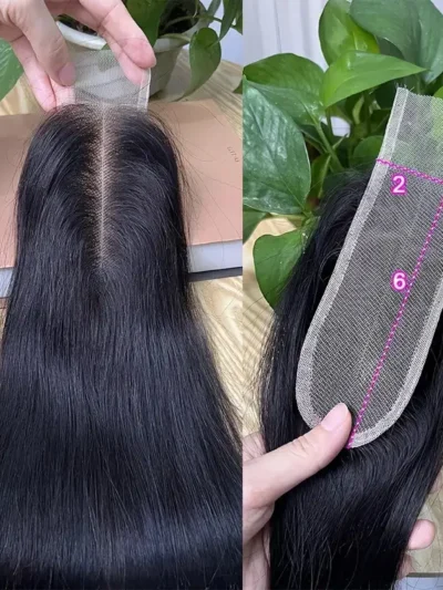 2X6 SILKY STRAIGHT CLOSURES