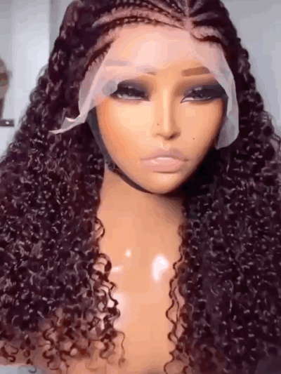 CO FRONTAL BRAIDED BOHEMIA CURLS WIG