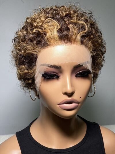 Frontal Short Curly Wig